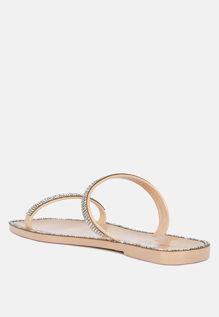 Fenta Diamante Detail Jelly Flats