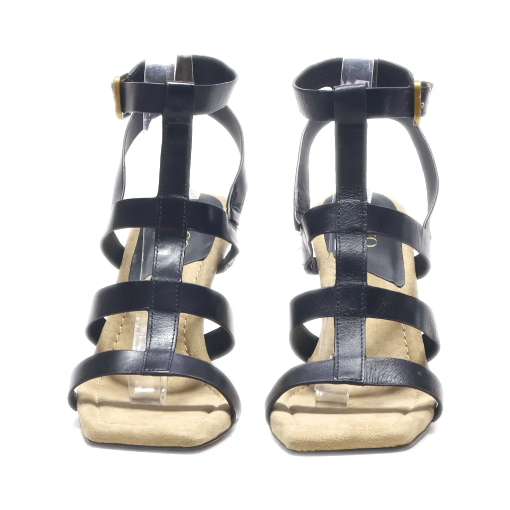 Franco Sarto High-Heel Sandals Leather Black Colour For Women