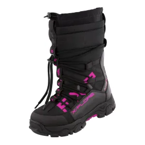 FXR X-Plore Short Snowmobile Boots Black/Fuchsia