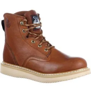 Georgia Men's 6" Wedge Steel Toe Work Boot - Brown - G6342