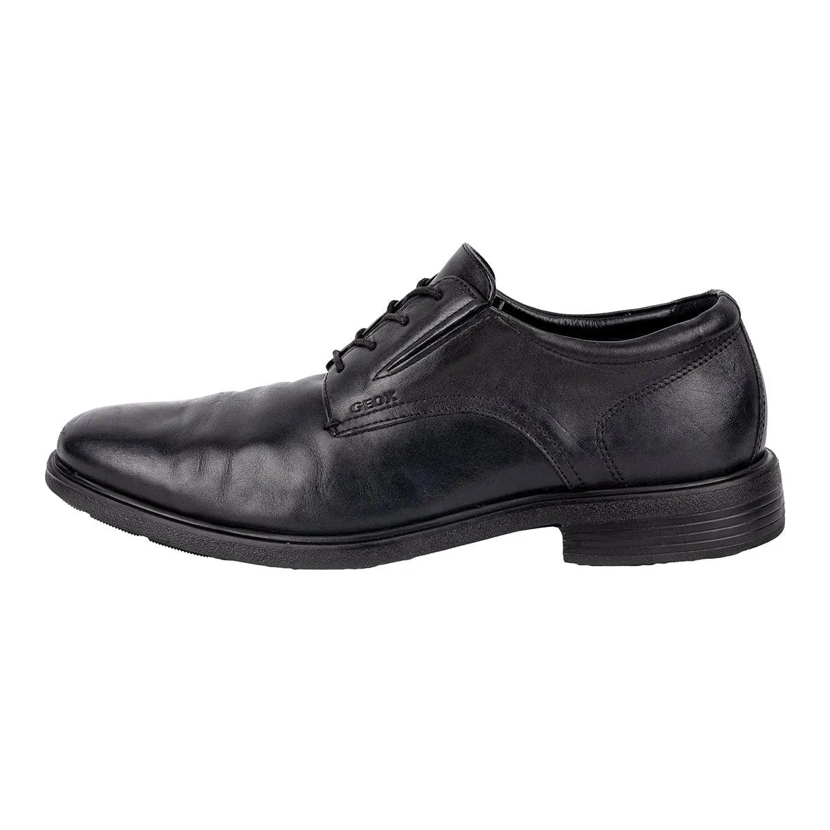 Geox Dublin Formal Lace Ups Leather Black Colour For Men