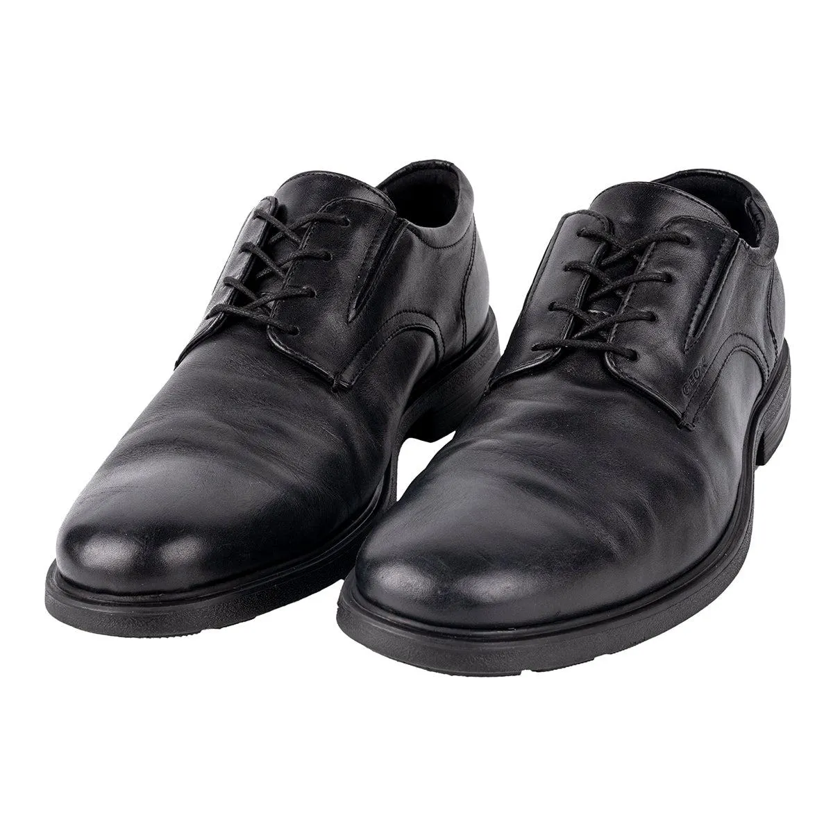 Geox Dublin Formal Lace Ups Leather Black Colour For Men