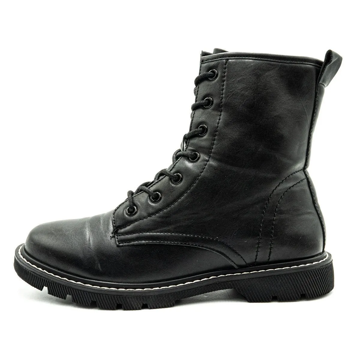 Gina Ankle Boots Leather Black Colour For Women