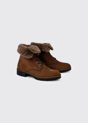 Glengarriff Ladies Insulated Ankle Boot - Walnut