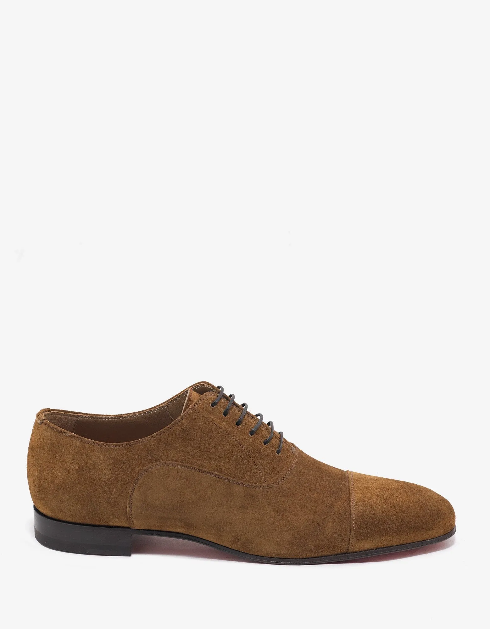 Greggo Flat Nounours Tan Suede Leather Oxford Shoes -