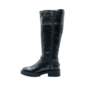 Guess Detect Knee High Boots Black Colour For Women