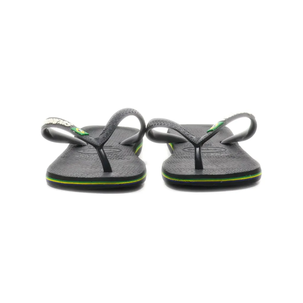 Havaianas Flat Sandals Eva Black Colour For Kids