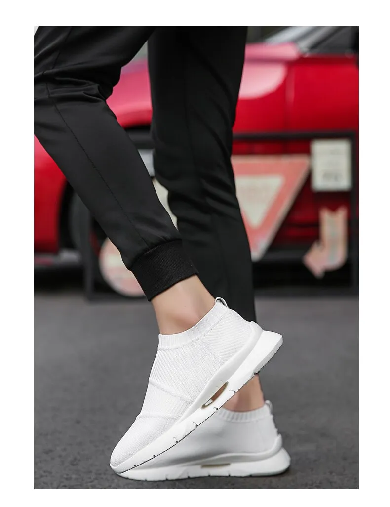 Hnzxzm 2022 New Fashion Men's Casual Shoes Summer Cool Super Light Mesh Sneakers Sport Shoes for Men Plug Size 46