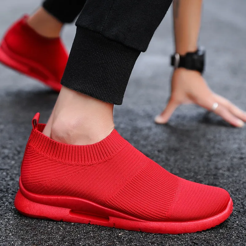 Hnzxzm 2022 New Fashion Men's Casual Shoes Summer Cool Super Light Mesh Sneakers Sport Shoes for Men Plug Size 46