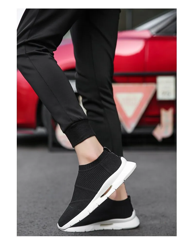 Hnzxzm 2022 New Fashion Men's Casual Shoes Summer Cool Super Light Mesh Sneakers Sport Shoes for Men Plug Size 46