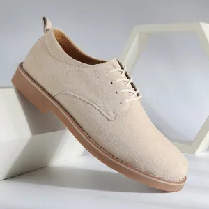 Hnzxzm shoe Oxford Men Shoes lace up Suede Leather Spring Autumn Casual Men Shoes outdoor fashion Male Dress Shoes