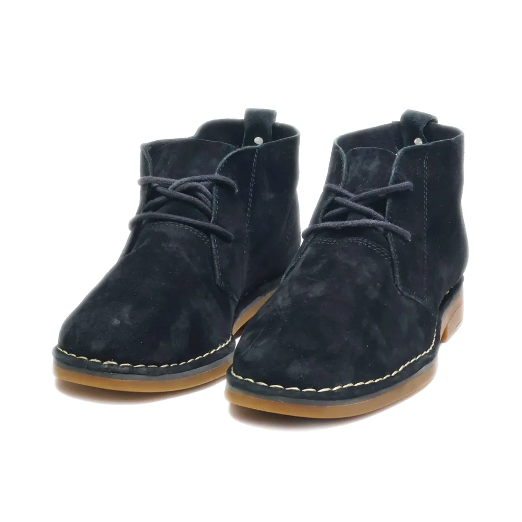 Hush Puppies Ankle Boots Suede Black Colour For Women