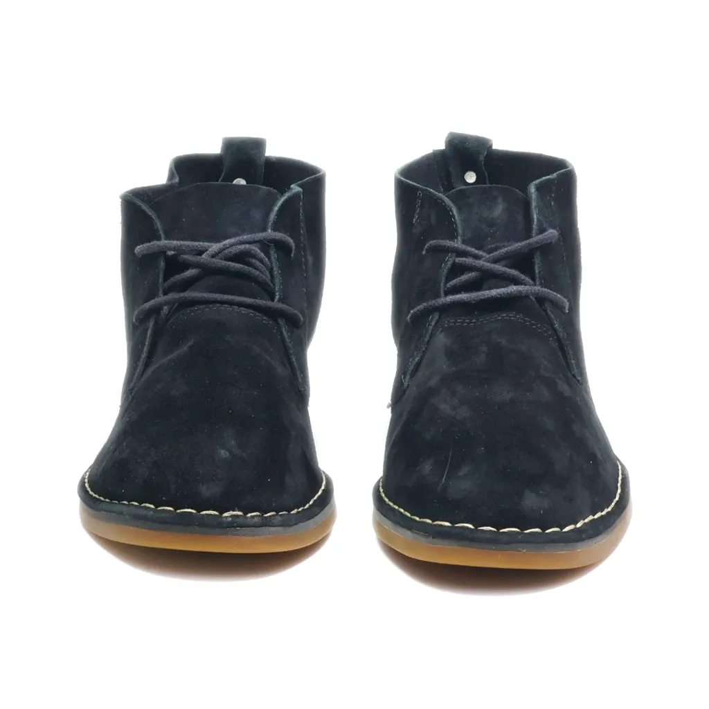 Hush Puppies Ankle Boots Suede Black Colour For Women