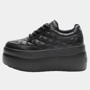 Joskaa 2024 New Comfy Black Platform Sneakers