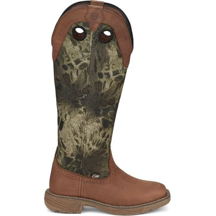 Justin Women's Rush Strike 17" Western Work Boot -Brown- SE4361