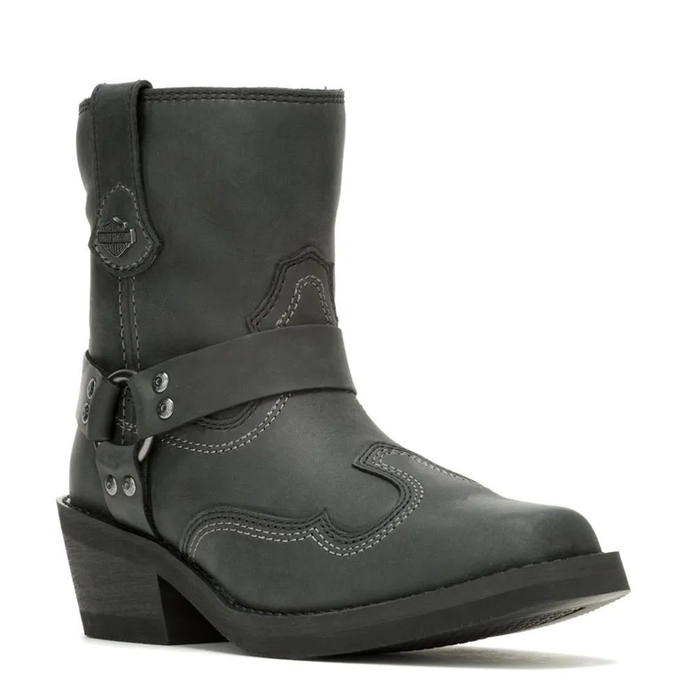 Korsen Short Zippered Harness Square Toe Boots