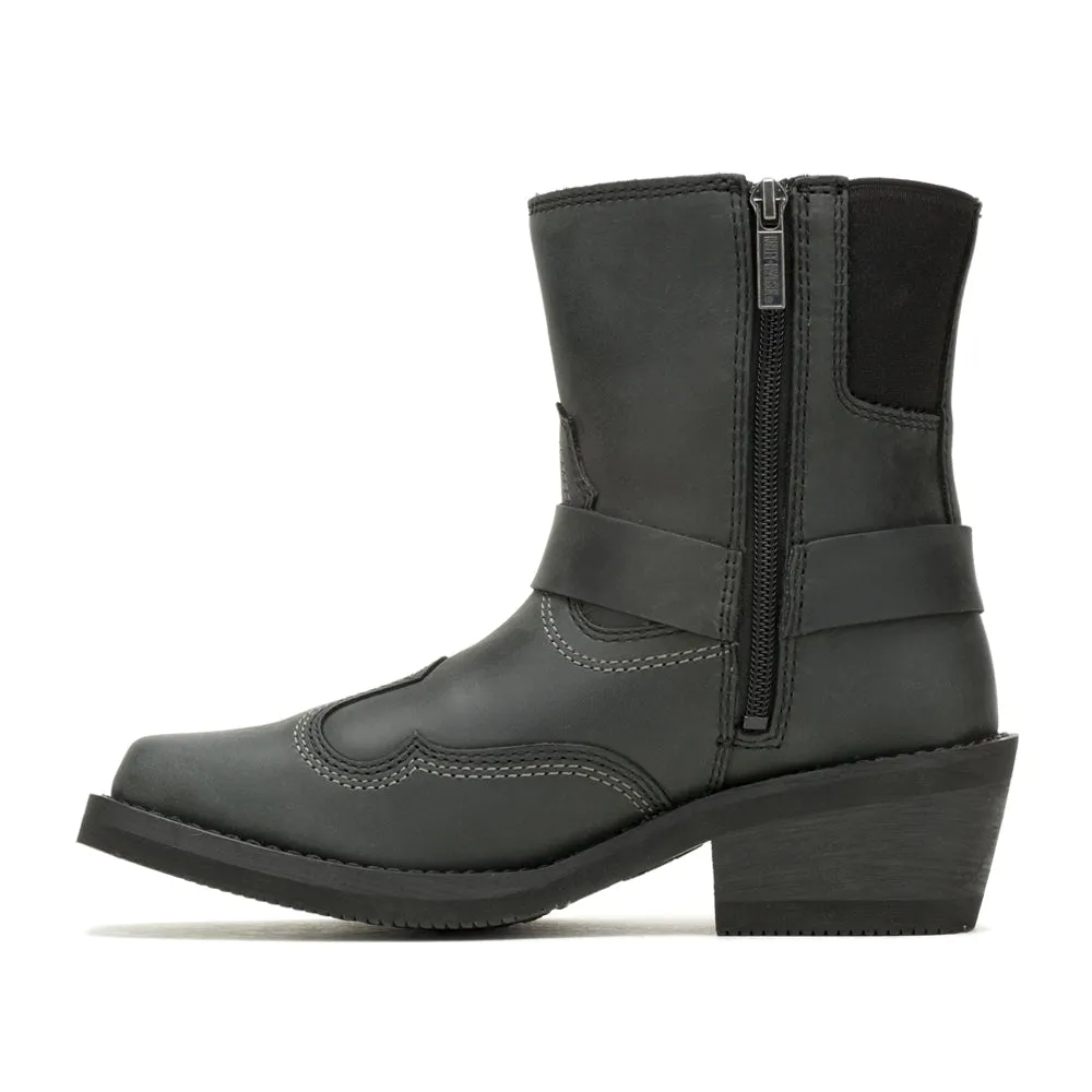 Korsen Short Zippered Harness Square Toe Boots