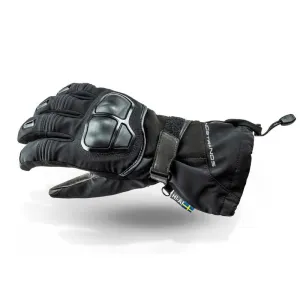 Lindstrands Hede Leather / Textile Gloves Black