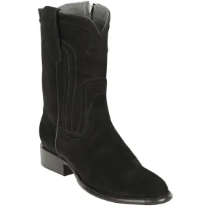 Los Altos Boots Mens #69Z6605  Roper W/Zipper Style | Genuine Suede | Color Black