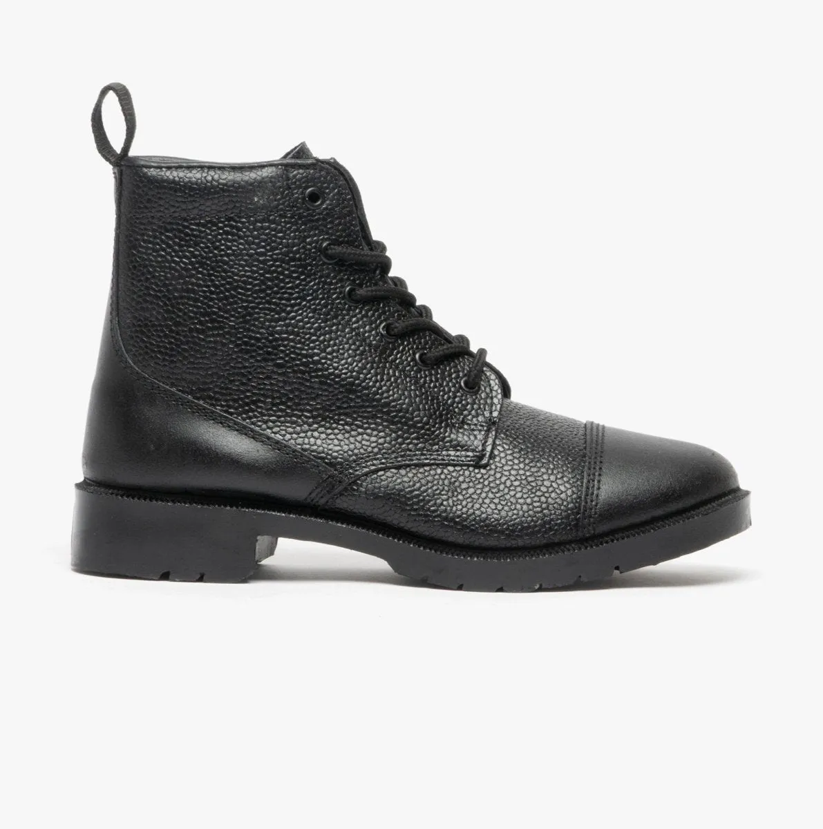 M391A Unisex Grain Leather Work Boots Black