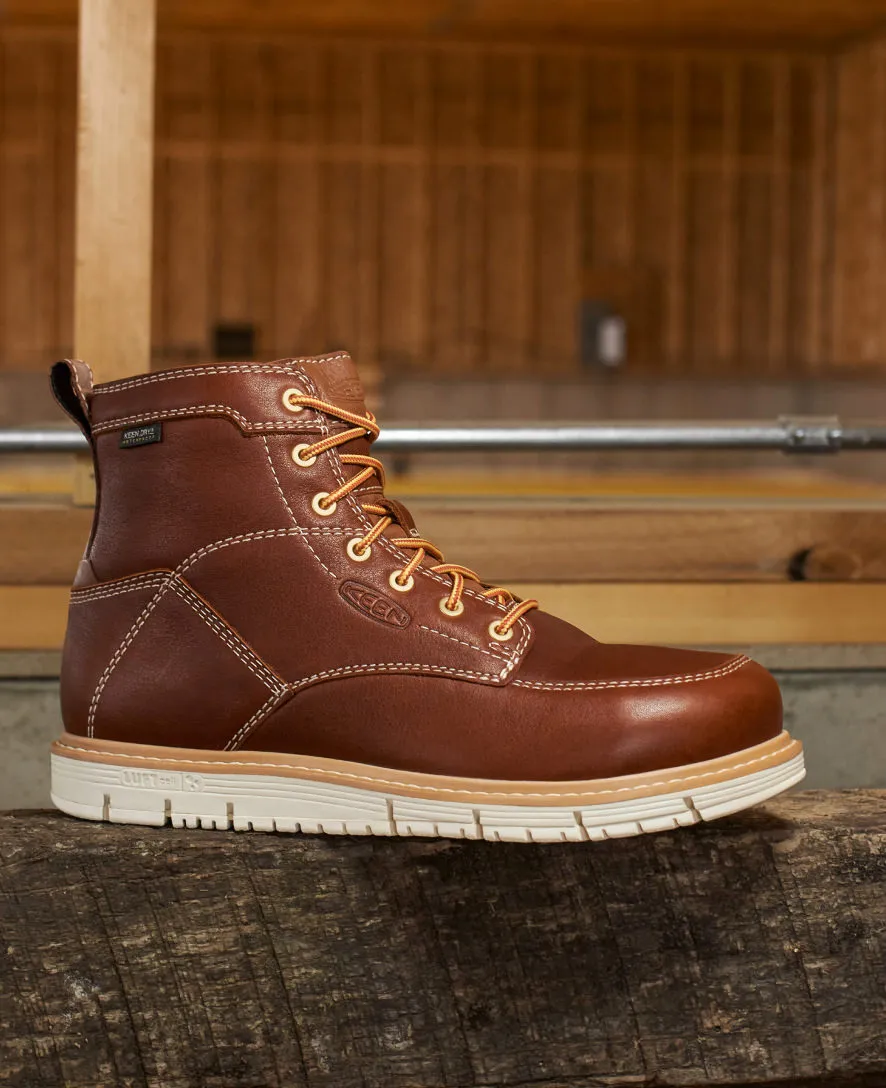 Men's San Jose 6" Waterproof Boot (Soft Toe)  |  Cascade Brown