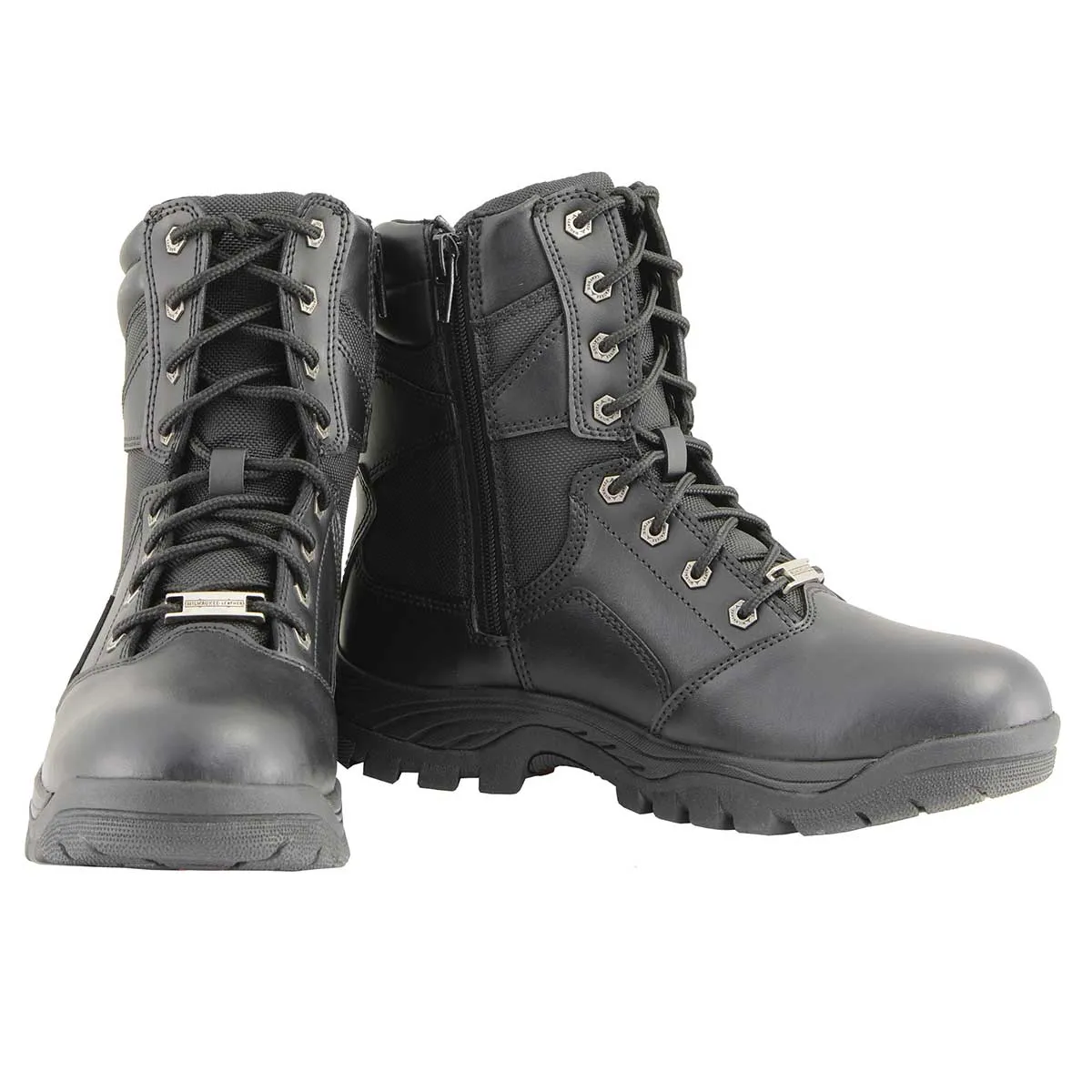 Milwaukee Leather MBM9135 Men’s Black Lace-Up Waterproof Swat Style-Tactical Motorcycle Boots