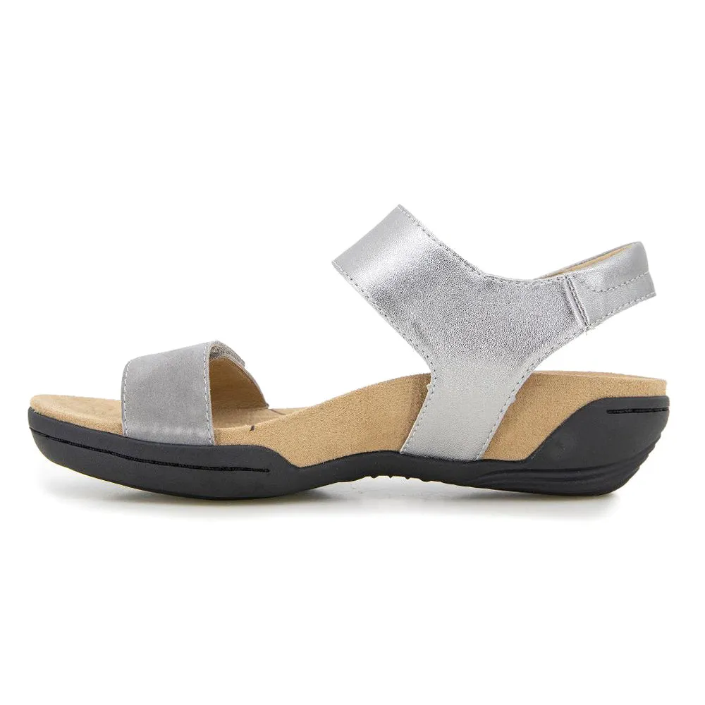 Morgan Metallic Flat Sandals