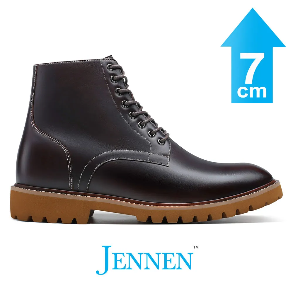 Mr. Hoffmeister 7cm | 2.8 inches Lace-Up Height Increasing Boots