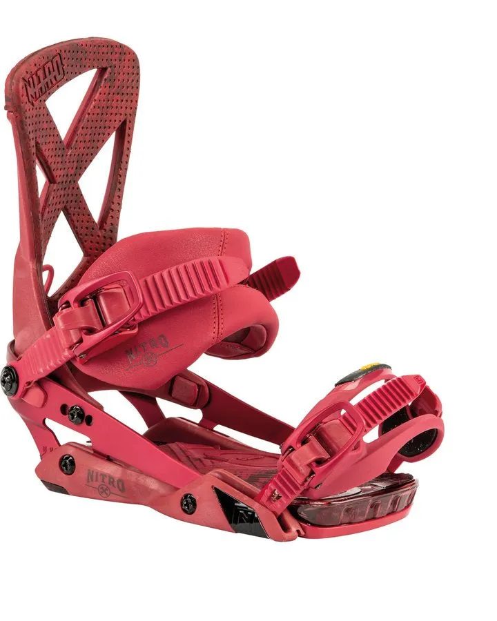 Nitro Phantom Snowboard Bindings - F.C.S./Red - 2022