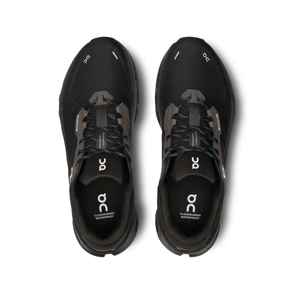 On Running Men's Cloudrunner 2 Waterproof Sneaker - Magnet/Black