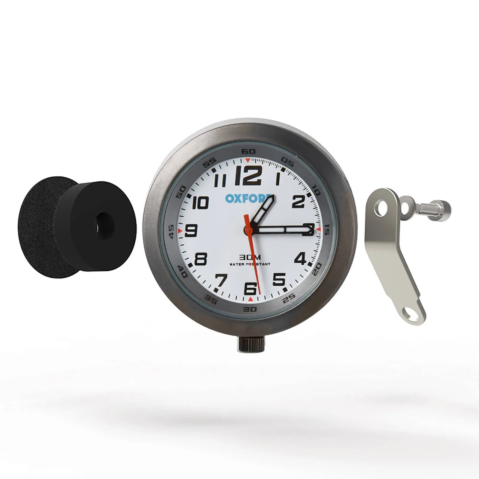 OXFORD CLOCK TIT CASE & WHT FACE W/BRKT (NEW)