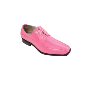 Pink Patent Leather Viotti Men's Shoes Classic Formal Wear Style No-179