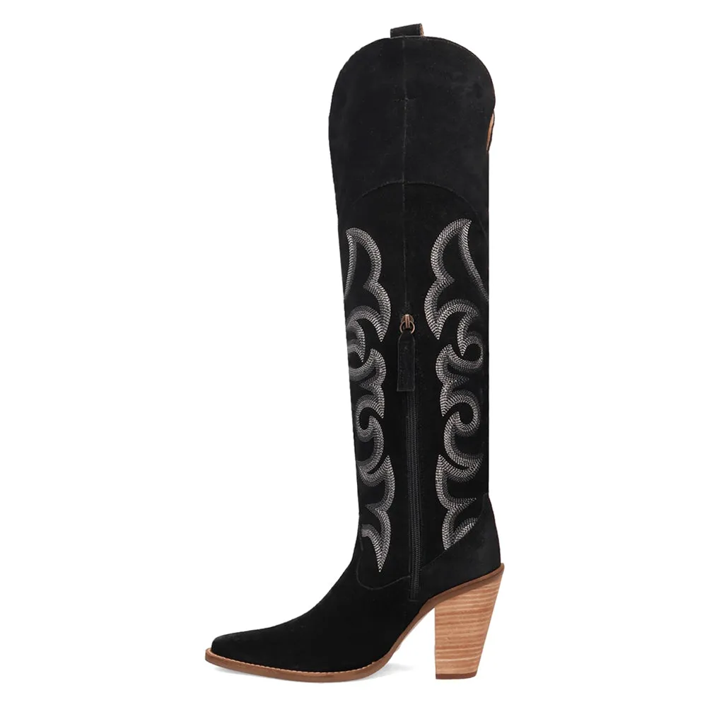 Primadonna Embroidered Snip Toe Zippered Cowboy Boots