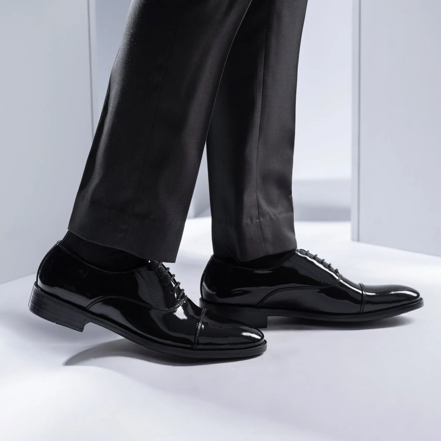 Professor Oxford Black Patent Leather Shoes