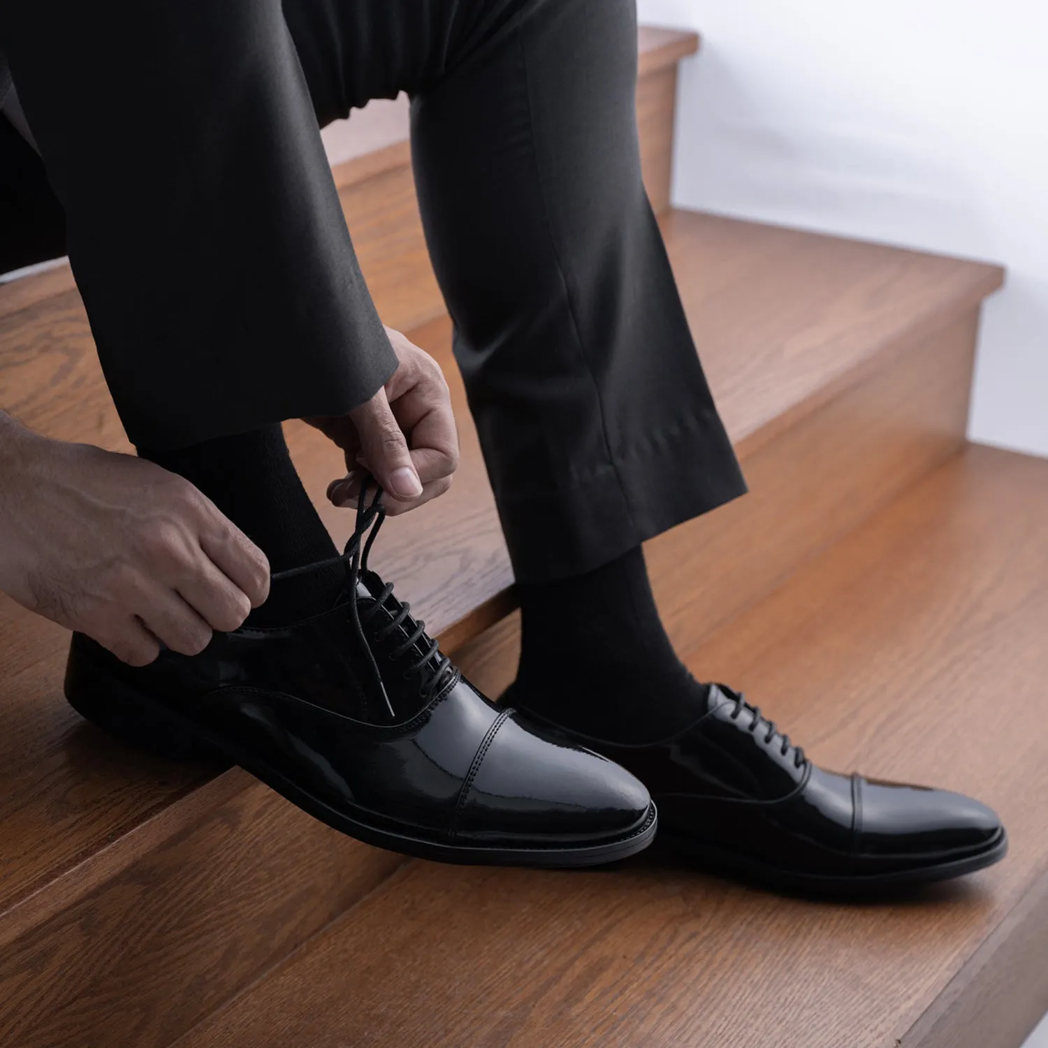 Professor Oxford Black Patent Leather Shoes