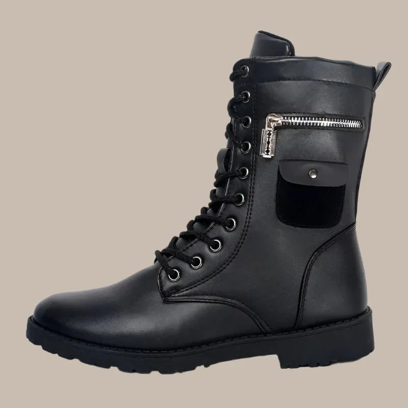 PU Leather Men Winter Boots