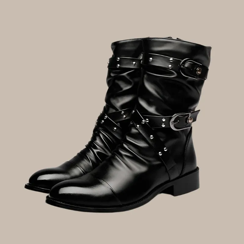 PU Leather Men Winter Boots