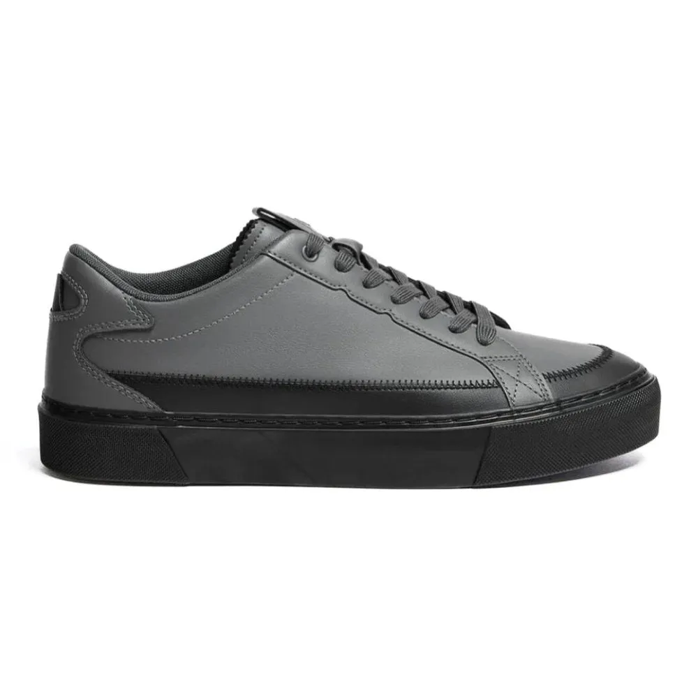 Pull & Bear Basic Contrast Sneakers - GRY