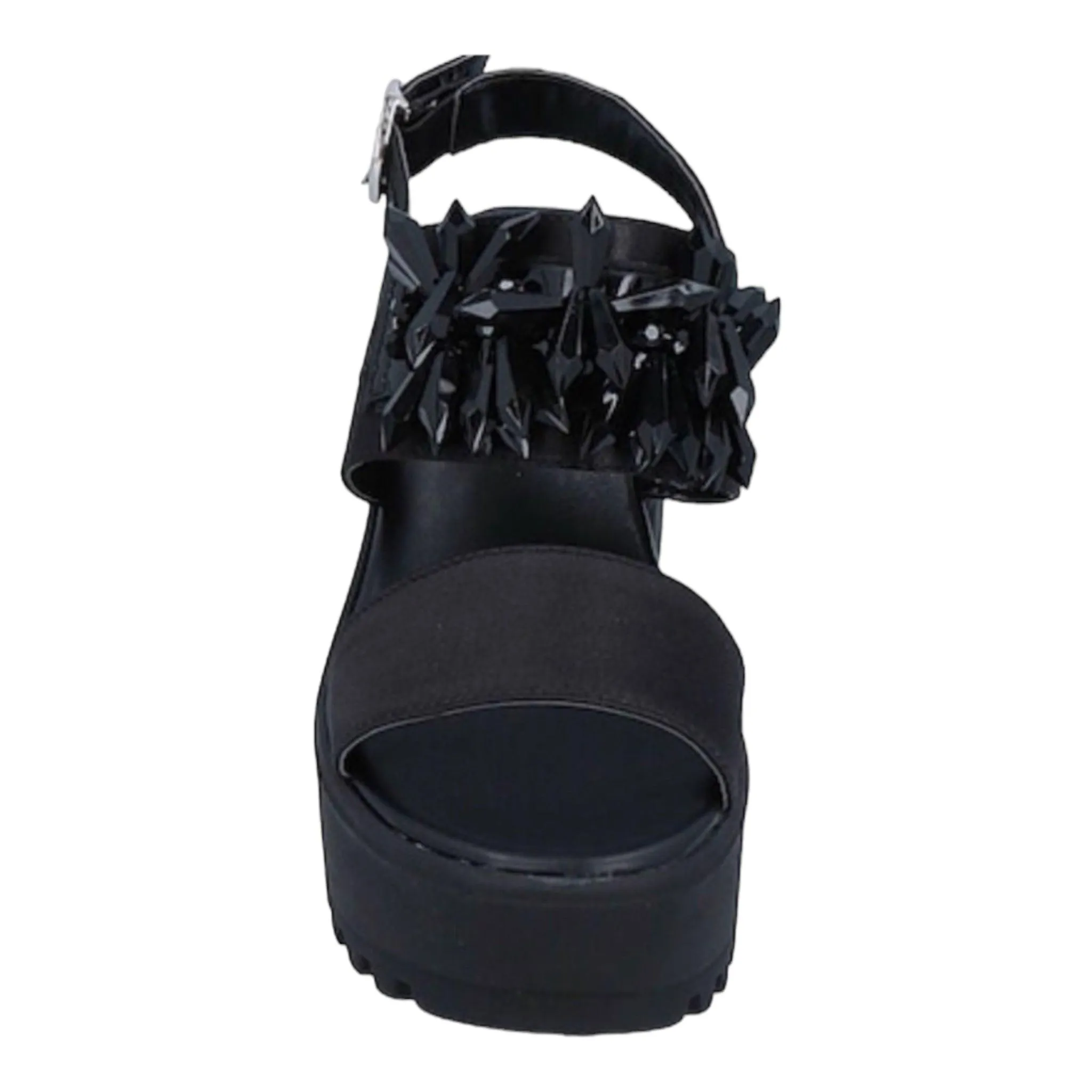 Punk Black Chunky Platform Sandals