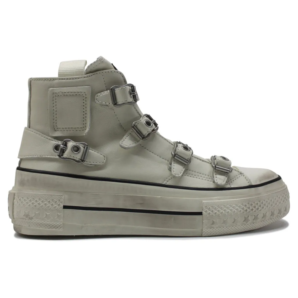 Rainbow Nappa Leather Women's High Top Trainers