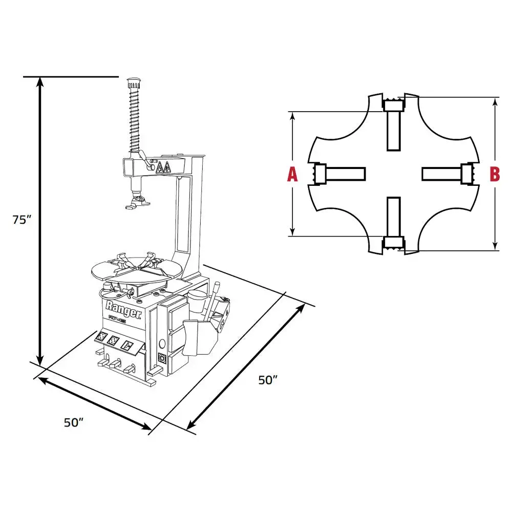 Ranger R745 RimGuard 21" Tire Changer - 5140148