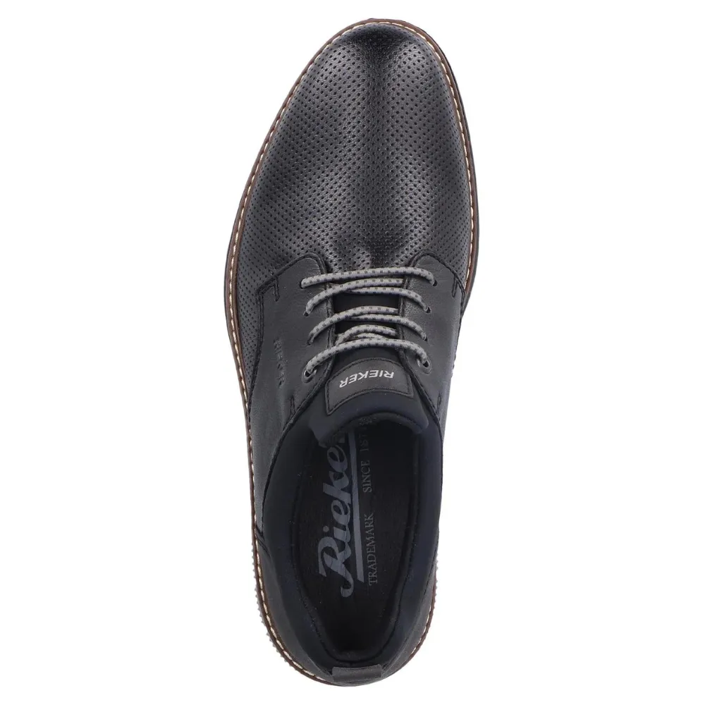 Rieker Dustin 50 Black Leather Oxford (Men's)