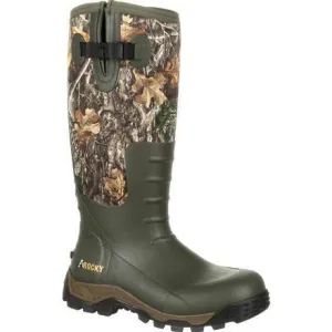 Rocky Men's Sport Pro Rubber 16" WP Side Zip 1200G Insulated Hunt Boot- Realtree - RKS0383