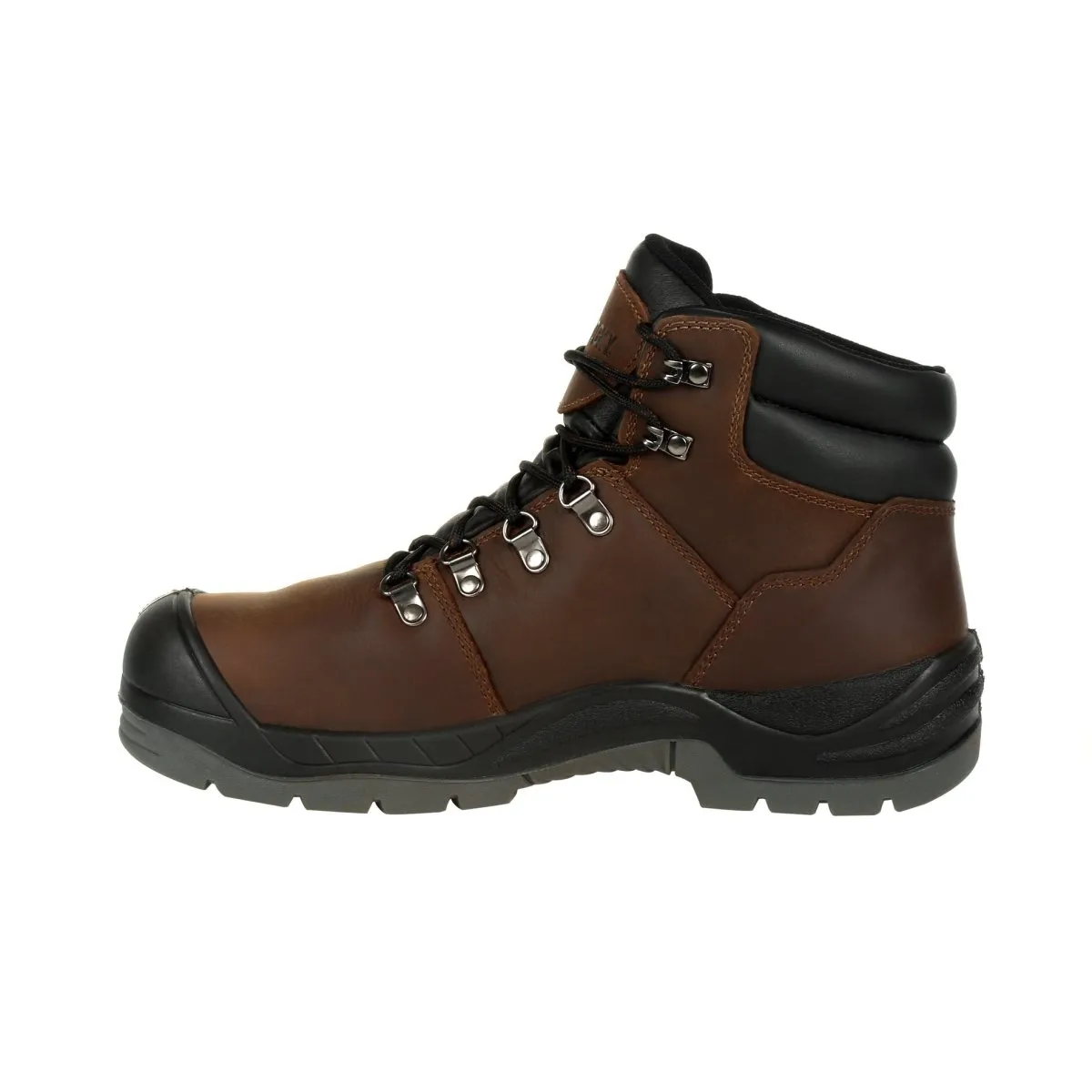 Rocky Worksmart Men's Composite Toe Internal Met Guard Waterproof Work Boots Rkk0266 In Brown