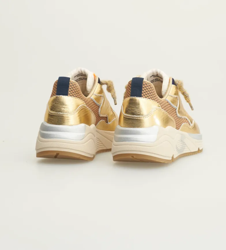 Serafini Gold Malibu Sneaker