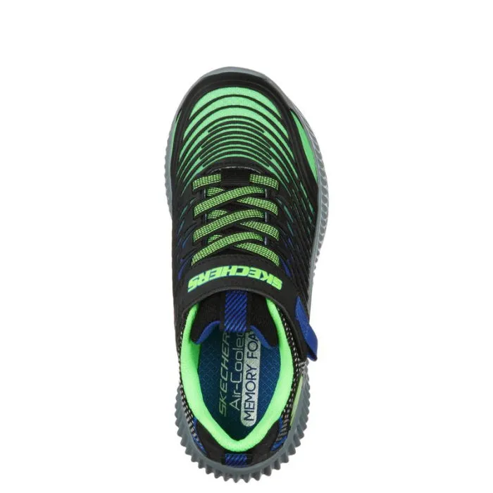 Skechers Boys Optico Lime Blue Trainer