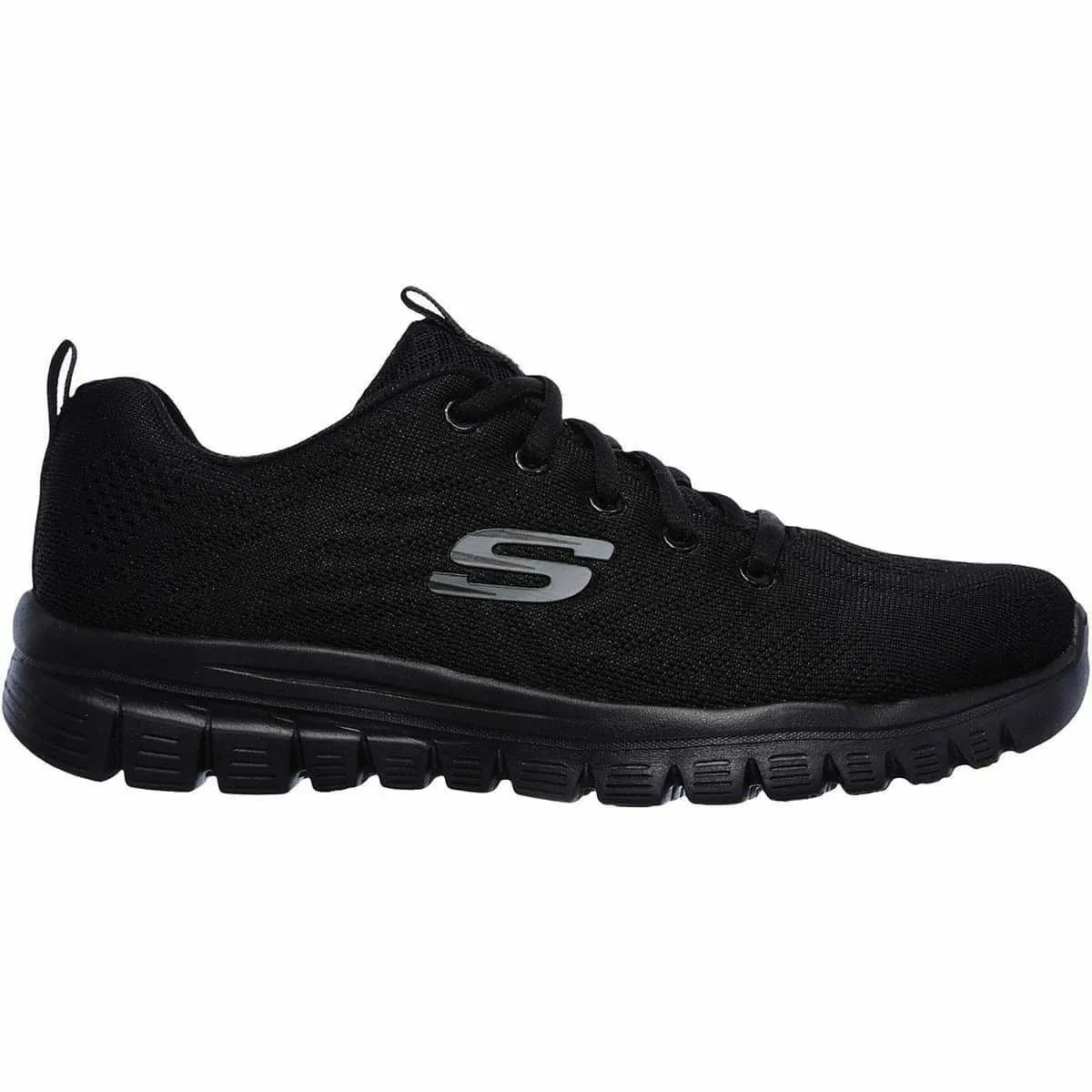 Skechers Graceful WIDE FIT Womens Training Shoes - Black