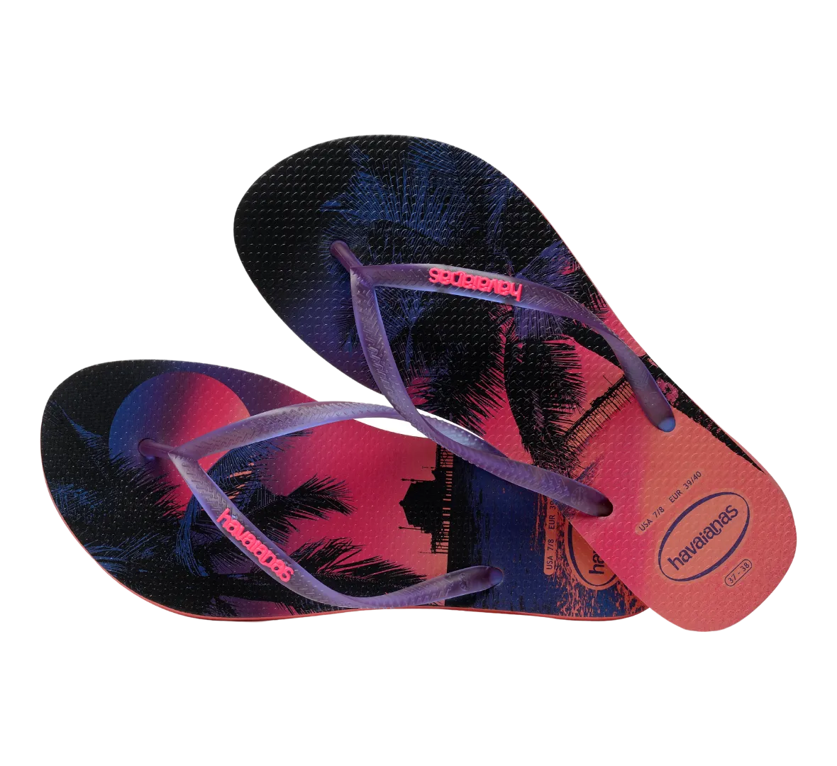 Slim Paisage Flip Flops