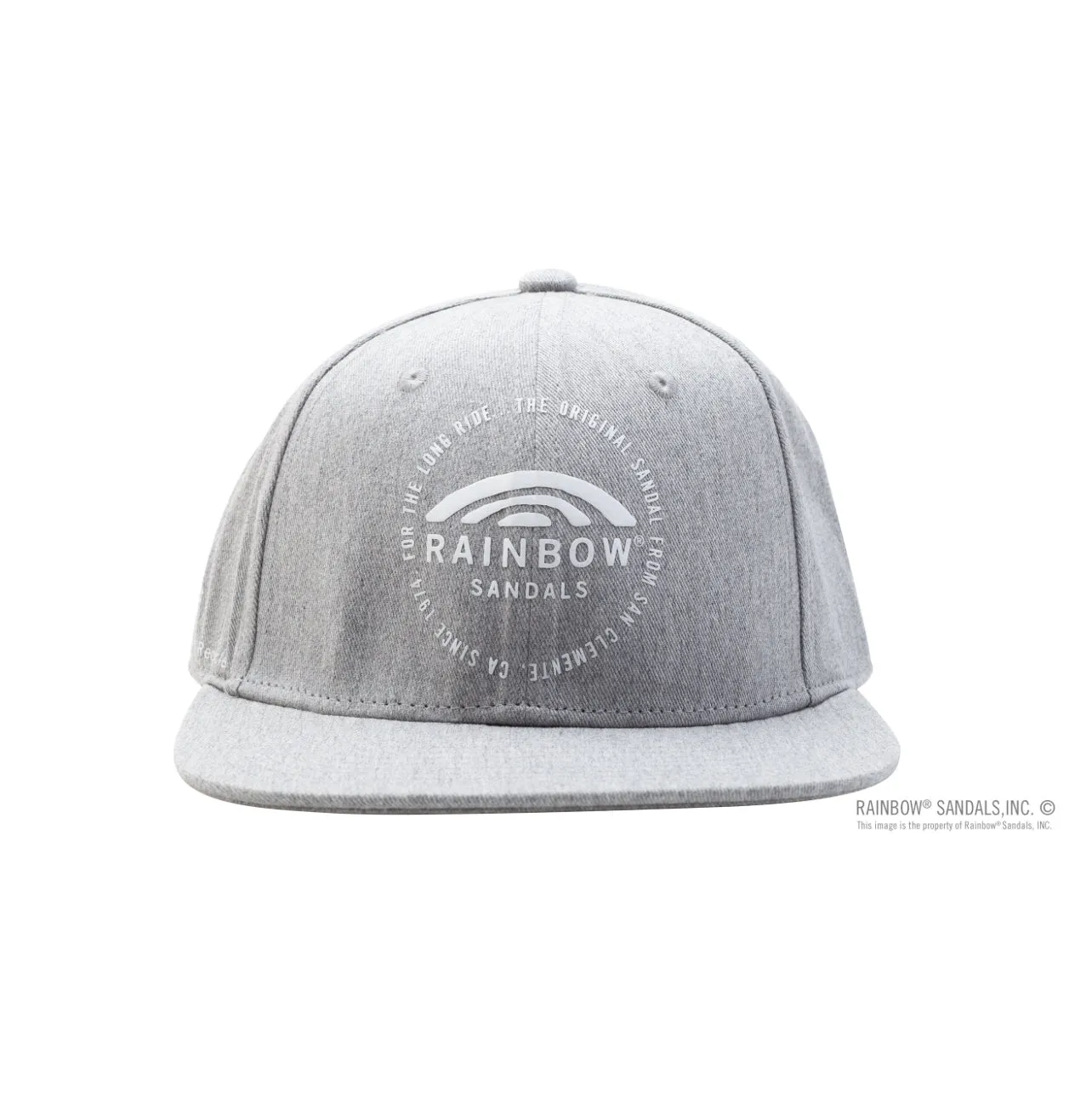 SNAP BACK HAT - Rainbow Sandals Circle Logo Graphite Snap Back Hat