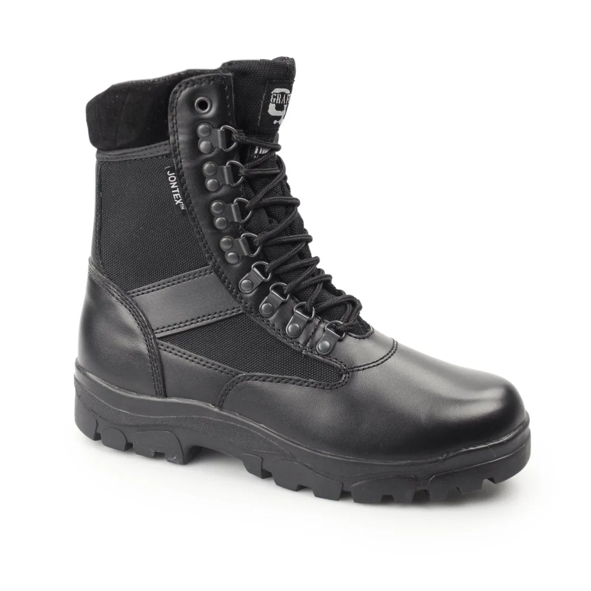 SNIPER Unisex Leather Work Boots Black